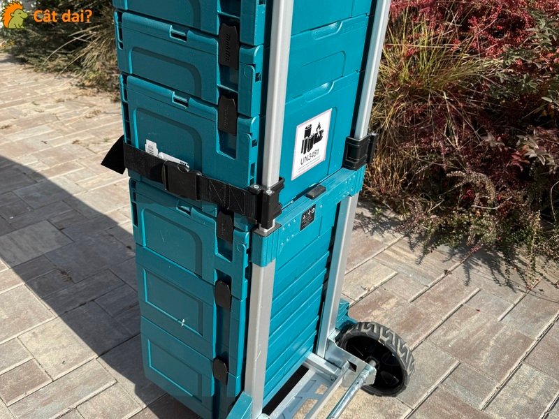 Set organizatoare Makita MAKPAC cu carucior - 3/4