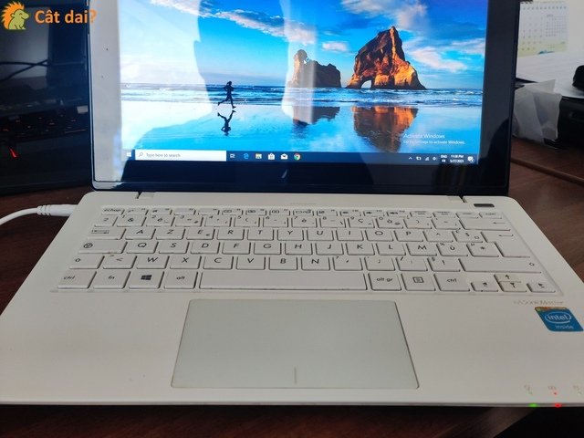 Laptop Asus X200MA alb, Windows 10