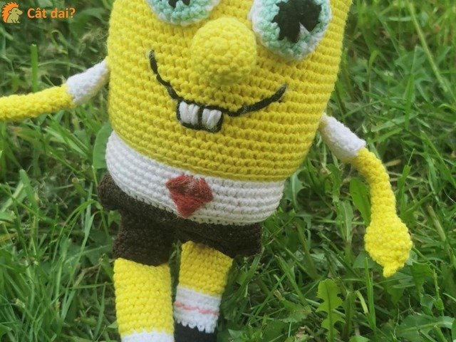Jucărie croșetată SpongeBob