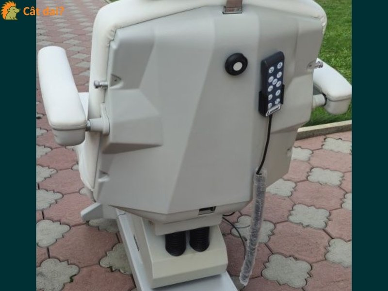 Scaun cosmetic electric, alb - 2/4