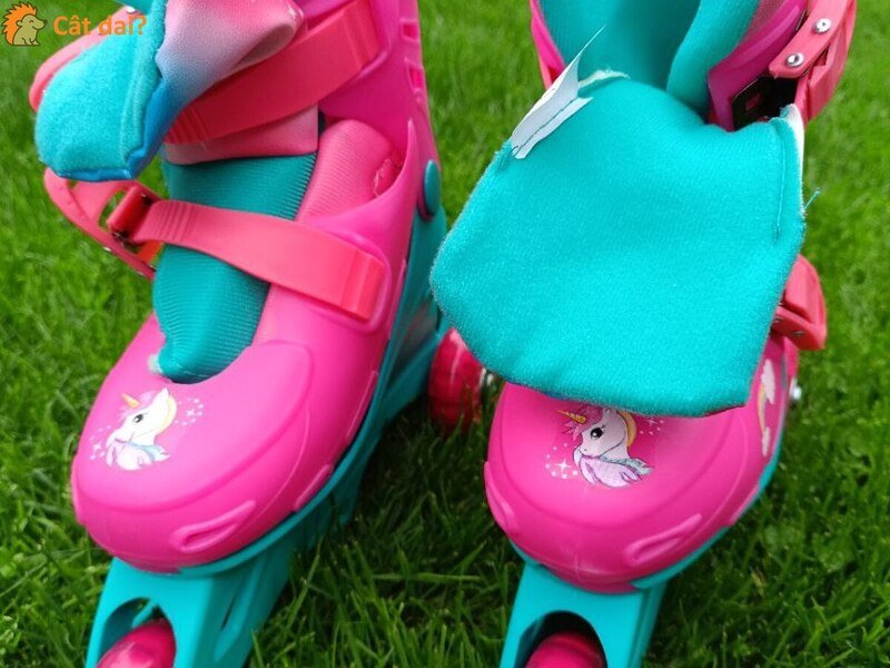 Rolete copii, marimea 31-32, roz si turcoaz