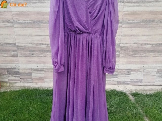Rochie lunga mov Dasha, marimea 44