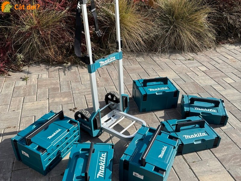 Set organizatoare Makita MAKPAC cu carucior - 1/4