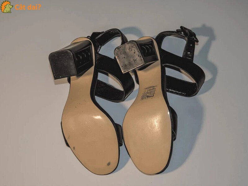 Sandale negre Benvenuti, din piele, marimea 36 - 3/3