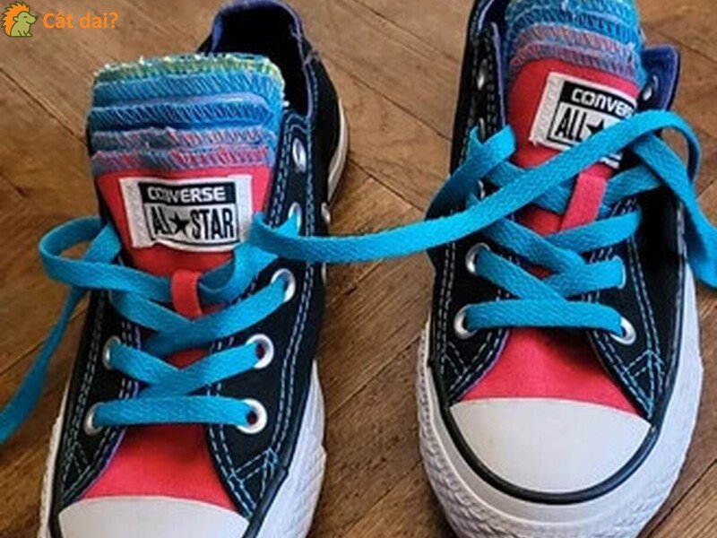 Converse All Star Negre cu Detalii Colorate, Marimea 36 - 1/3