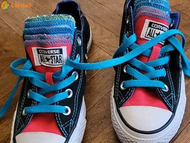 Converse All Star Negre cu Detalii Colorate, Marimea 36