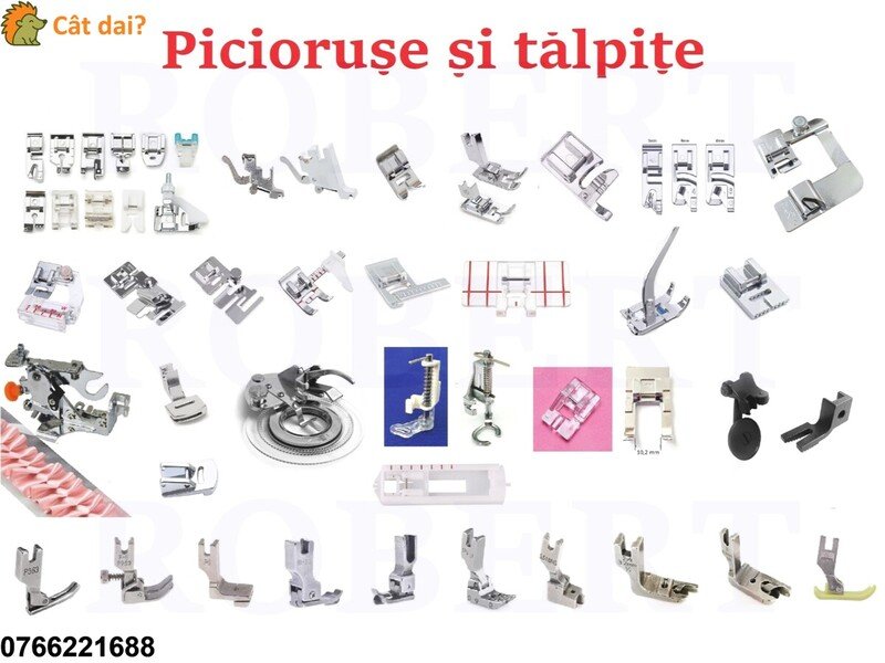 Piese accesorii MASINI CUSUT - suveica curea piele ace Ileana Singer Brother etc - 3/4
