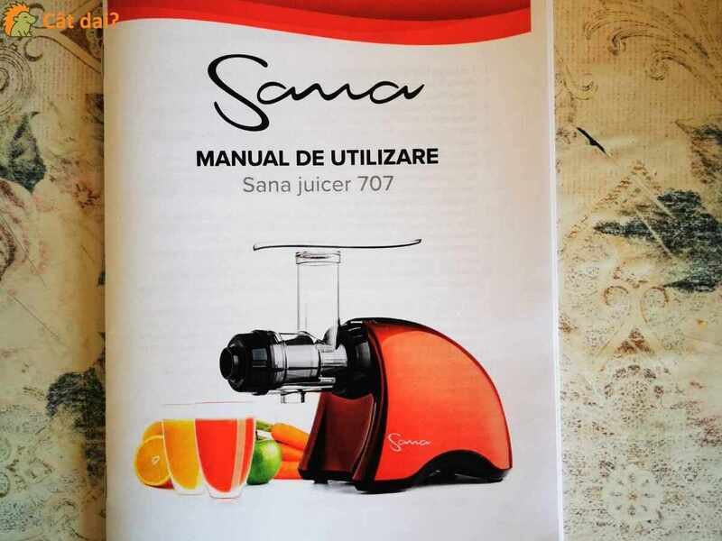 Sana EUJ 707 Storcator de fructe si legume, negru - 10/10