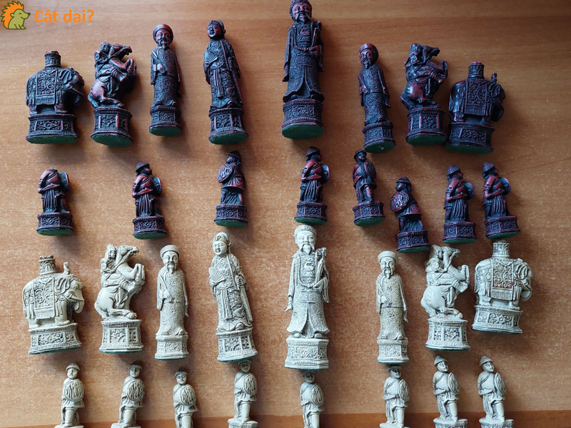 Set de sah din rășină, tematică asiatică - 6/10