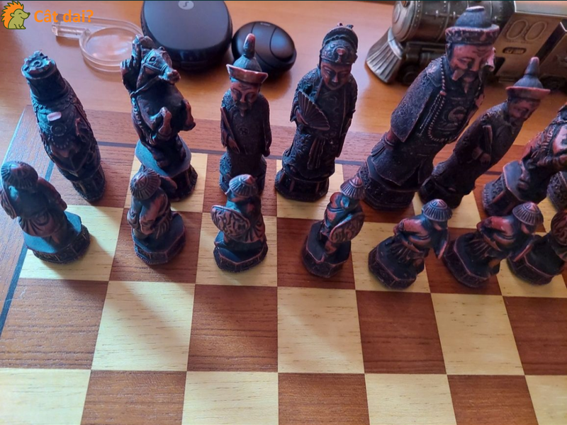 Set de sah din rășină, tematică asiatică - 8/10