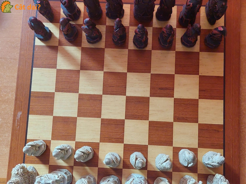 Set de sah din rășină, tematică asiatică - 10/10